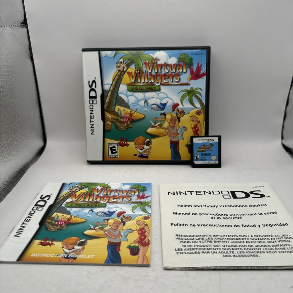 Virtual Villagers A New Home Nintendo DS 2010 Complete CIB w Manual